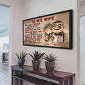 (X2) TO MY WIFE-YOU ARE BRAVER THAN YOU BELIEVE - CANVAS POSTER