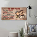 (X2) TO MY WIFE-YOU ARE BRAVER THAN YOU BELIEVE - CANVAS POSTER