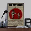 TO MY SON- DRAGON BALL -FAMILY -DAD SON- GOKU - CANVAS POSTER CV40