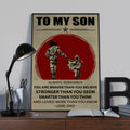 TO MY SON- DRAGON BALL -FAMILY -DAD SON- GOKU - CANVAS POSTER CV40