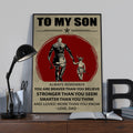 TO MY SON- DRAGON BALL -FAMILY -DAD SON- GOKU - CANVAS POSTER CV40