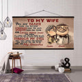 (X2) TO MY WIFE-YOU ARE BRAVER THAN YOU BELIEVE - CANVAS POSTER