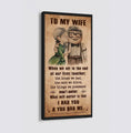 (X1) TO MY WIFE-I HAD YOU AND YOU HAD ME-Carl & Ellie-UP - CANVAS POSTER