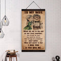 (X1) TO MY WIFE-I HAD YOU AND YOU HAD ME-Carl & Ellie-UP - CANVAS POSTER