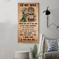 (X1) TO MY WIFE-I HAD YOU AND YOU HAD ME-Carl & Ellie-UP - CANVAS POSTER