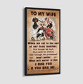 (X1) TO MY WIFE-I HAD YOU AND YOU HAD ME-Carl & Ellie-UP - CANVAS POSTER