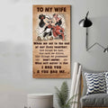 (X1) TO MY WIFE-I HAD YOU AND YOU HAD ME-Carl & Ellie-UP - CANVAS POSTER