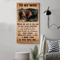 (X1) TO MY WIFE-I HAD YOU AND YOU HAD ME-Carl & Ellie-UP - CANVAS POSTER