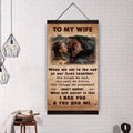 (X1) TO MY WIFE-I HAD YOU AND YOU HAD ME-Carl & Ellie-UP - CANVAS POSTER