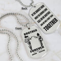 Call on me Brother - Brother Forever - Dragon ball Goku Vegeta - Soldier -Engraved Dog Tag Two Side