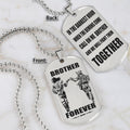 BR6-Call on me Brother - Brother Forever - Dragon ball Goku Vegeta - Soldier -Engraved Dog Tag Two Side