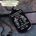 Call on me Brother- Samurai- Soldier - Engraved Dog Tag All Style