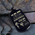 G2 - To My Dad - Son- Dog Tag - Dragon Ball - Viking - Father's day