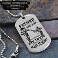 TM7 Father And Son- Dog Tag - Dragon ball - Goku Vegeta- Soldier - Engraved Dog Tag All Style