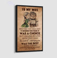 (X9) TO MY WIFE-I HAD YOU AND YOU HAD ME-Carl & Ellie-UP - CANVAS POSTER