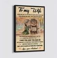 ( QH424) TO MY WIFE-I HAD YOU AND YOU HAD ME - CANVAS POSTER