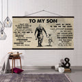 (CV32) TO MY SON- I WANT YOU TO BELIEVE- DRAGON BALL - GOKU - VIKING - CANVAS POSTER