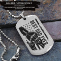 TM11 Best Dad Ever- Dog Tag - Hand - Engraved Dog Tag All Style