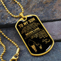 G2 To My Son Engraved Dog Tag 18K Dog Tag Necklace gold all style