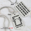 BR4-Call on me Brother - Brother Forever - Dragon ball Goku Vegeta - Soldier -Engraved Dog Tag Two Side