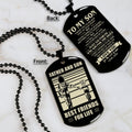 TM4 - To My Son- Dog Tag Two Side- Dragon Ball - Viking