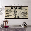 (CV32) TO MY SON- I WANT YOU TO BELIEVE- DRAGON BALL - GOKU - VIKING - CANVAS POSTER