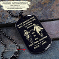 Call on me Brother- Navy - Dragon ball - Goku Vegeta- Soldier - Engraved Dog Tag All Style