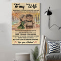 ( QH424) TO MY WIFE-I HAD YOU AND YOU HAD ME - CANVAS POSTER