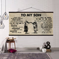 (CV32) TO MY SON- I WANT YOU TO BELIEVE- DRAGON BALL - GOKU - VIKING - CANVAS POSTER