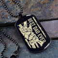 TM11 Best Dad Ever- Dog Tag - Hand - Engraved Dog Tag All Style