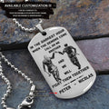 Call on me Brother - Brother Forever  - Soldier -Spartan - Biker - Viking -Engraved Dog Tag Two side All Style