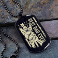 TM11 Best Dad Ever- Dog Tag - Hand - Engraved Dog Tag All Style