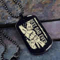 TM11 Best Dad Ever- Dog Tag - Hand - Engraved Dog Tag All Style