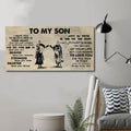 (CV32) TO MY SON- I WANT YOU TO BELIEVE- DRAGON BALL - GOKU - VIKING - CANVAS POSTER