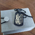 TM11 Best Dad Ever- Dog Tag - Hand - Engraved Dog Tag All Style