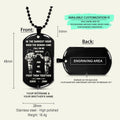 Call on me Brother- Navy - Dragon ball - Goku Vegeta- Soldier - Engraved Dog Tag All Style