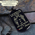 Call on me Brother- Navy - Dragon ball - Goku Vegeta- Soldier - Engraved Dog Tag All Style