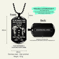 BR16 German Call on me Brother- Dragon ball - Goku Vegeta- Soldier - Naruto - Engraved Dog Tag All Style