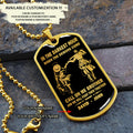 Call on me Brother - Dragon ball Goku Vegeta - Soldier - Engraved Dog Tag 18K Dog Tag Necklace gold all style