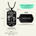 Call on me Brother- Samurai- Soldier - Engraved Dog Tag All Style