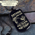 TM7 Father And Son- Dog Tag - Dragon ball - Goku Vegeta- Soldier - Engraved Dog Tag All Style