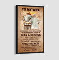 (X9) TO MY WIFE-I HAD YOU AND YOU HAD ME-Carl & Ellie-UP - CANVAS POSTER