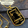 BR9A Call on me Brother - Dragon ball Goku Vegeta - Soldier - Engraved Dog Tag 18K Dog Tag Necklace gold all style