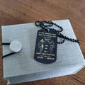 Call on me Brother- Navy - Dragon ball - Goku Vegeta- Soldier - Engraved Dog Tag All Style