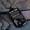 TM2 To My Son- Dog Tag - Never Lose 2 - Dragon ball - Goku Vegeta- Soldier - Engraved Dog Tag All Style