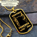 BR9A Call on me Brother - Dragon ball Goku Vegeta - Soldier - Engraved Dog Tag 18K Dog Tag Necklace gold all style