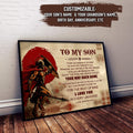 (CV26)  - English - To My Son Poster - Canvas - Your Way Back Home