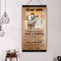 (X9) TO MY WIFE-I HAD YOU AND YOU HAD ME-Carl & Ellie-UP - CANVAS POSTER