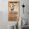 (X9) TO MY WIFE-I HAD YOU AND YOU HAD ME-Carl & Ellie-UP - CANVAS POSTER