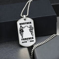 BR9A Call on me Brother - Dragon ball Goku Vegeta - Soldier - Engraved Dog Tag 18K Dog Tag Necklace gold all style